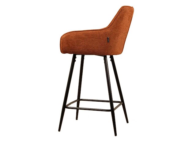 Barkruk oranje weave (4x) - afbeelding 2 van  4