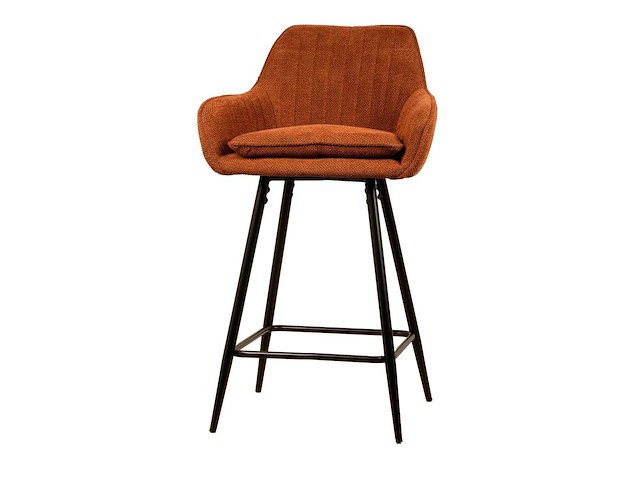 Barkruk oranje weave (4x) - afbeelding 4 van  4