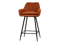 Barkruk oranje weave (4x) - afbeelding 4 van  4