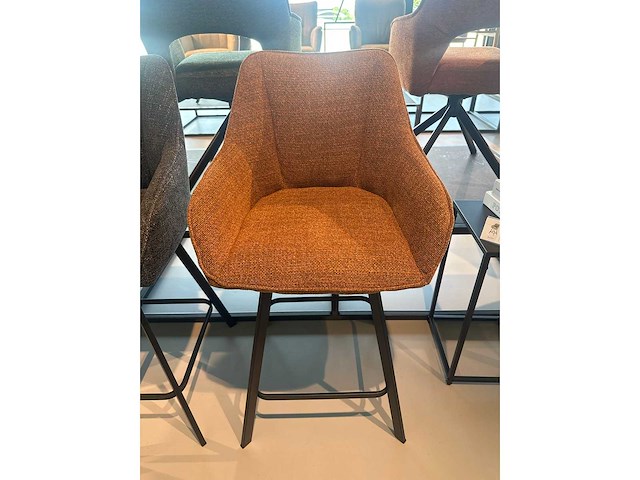 Barkruk terracotta weave (4x) - afbeelding 4 van  4