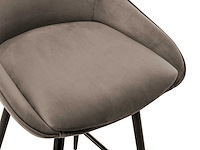 Barkrukjes - fluweel - taupe (x4) - afbeelding 5 van  8