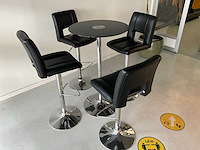 Barkrukken (4x) + statafel - afbeelding 1 van  8