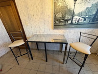 Barkrukken en tafel - garden chair - afbeelding 1 van  4