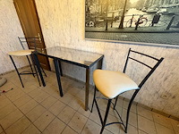 Barkrukken en tafel - garden chair - afbeelding 4 van  4