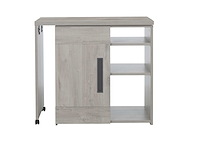 Barmeubel bosy 160x60 met opbergmogelijkheden - lichtgrijze eik - afbeelding 4 van  4