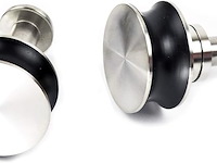 Barn-door single schuifdeur beslag 6ft geborsteld rvs plafondmontage - afbeelding 2 van  6