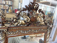 Barok antieken spiegel 160cmx82cm - afbeelding 2 van  4