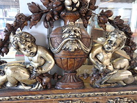 Barok antieken spiegel 160cmx82cm - afbeelding 3 van  4