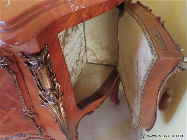Barok commode met marmeren blad - afbeelding 3 van  11