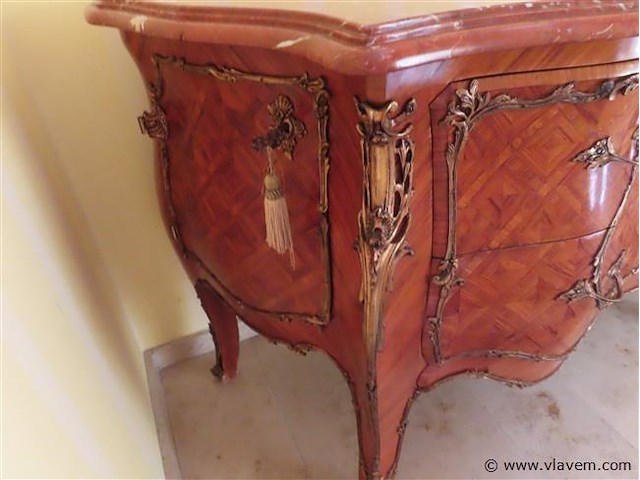 Barok commode met marmeren blad - afbeelding 6 van  11