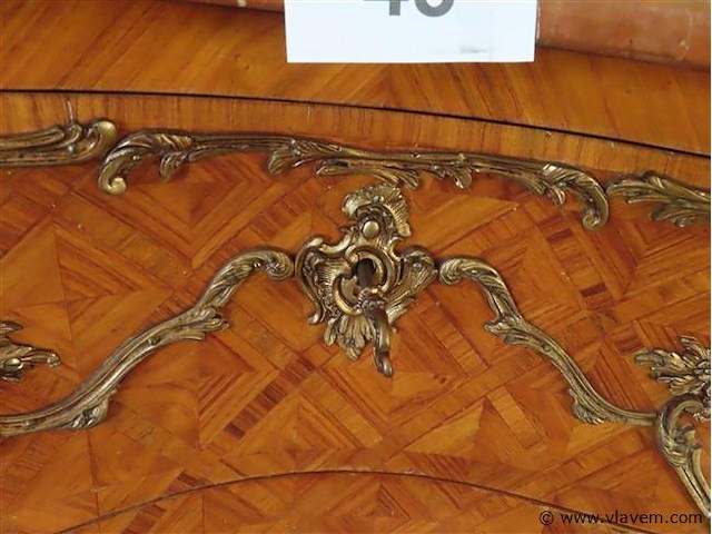 Barok commode met marmeren blad - afbeelding 8 van  11