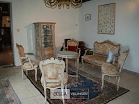 Barok/rococostijl , set van bank, stoelen en tafeltje