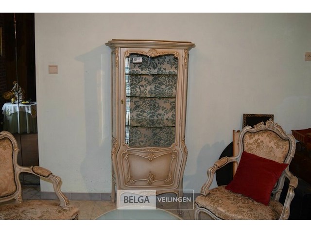 Barok/rococostijl , set van bank, stoelen en tafeltje - afbeelding 6 van  11