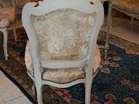 Barok/rococostijl , set van bank, stoelen en tafeltje - afbeelding 9 van  11