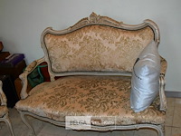 Barok/rococostijl , set van bank, stoelen en tafeltje - afbeelding 10 van  11