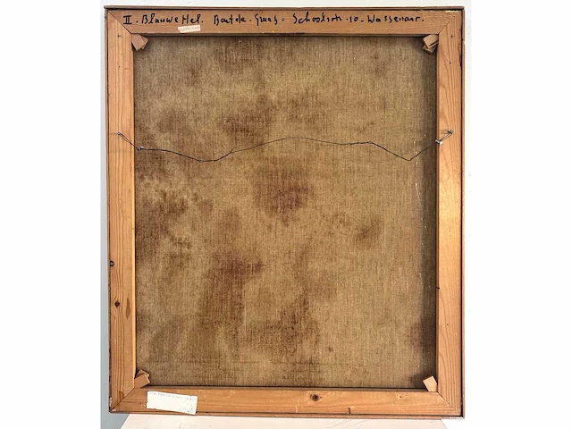 Bart de graaf - blauwe hel - olie op doek - 80x70 cm - afbeelding 7 van  10