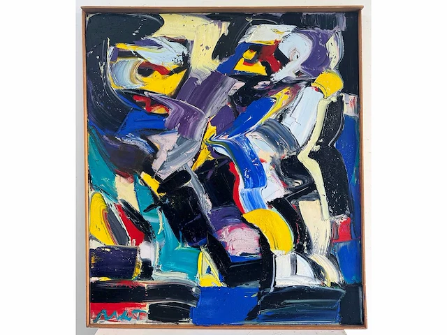 Bart de graaf - blauwe hel - olie op doek - 80x70 cm - afbeelding 2 van  10