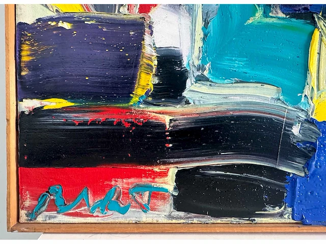 Bart de graaf - blauwe hel - olie op doek - 80x70 cm - afbeelding 3 van  10