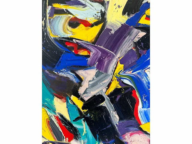Bart de graaf - blauwe hel - olie op doek - 80x70 cm - afbeelding 9 van  10