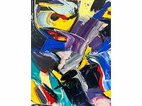 Bart de graaf - blauwe hel - olie op doek - 80x70 cm - afbeelding 9 van  10