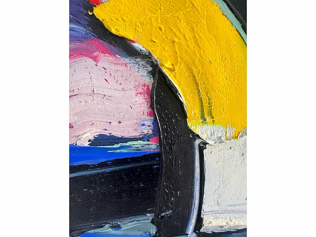 Bart de graaf - blauwe hel - olie op doek - 80x70 cm - afbeelding 6 van  10