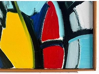 Bart de graaf - compositie met figuren - olie op doek - 70x70 cm - afbeelding 4 van  9