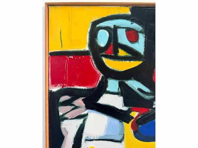 Bart de graaf - compositie met figuren - olie op doek - 70x70 cm - afbeelding 5 van  9