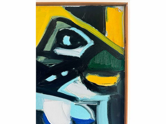 Bart de graaf - compositie met figuren - olie op doek - 70x70 cm - afbeelding 6 van  9