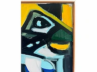Bart de graaf - compositie met figuren - olie op doek - 70x70 cm - afbeelding 6 van  9