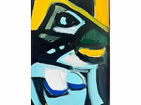 Bart de graaf - compositie met figuren - olie op doek - 70x70 cm - afbeelding 9 van  9