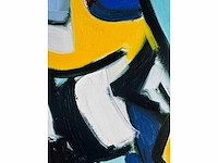 Bart de graaf - compositie met figuren - olie op doek - 70x70 cm - afbeelding 7 van  9