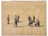 Bart deglin - random meeting - aquarel - 2015 - afbeelding 1 van  6