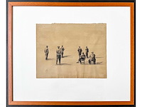 Bart deglin - random meeting - aquarel - 2015 - afbeelding 2 van  6