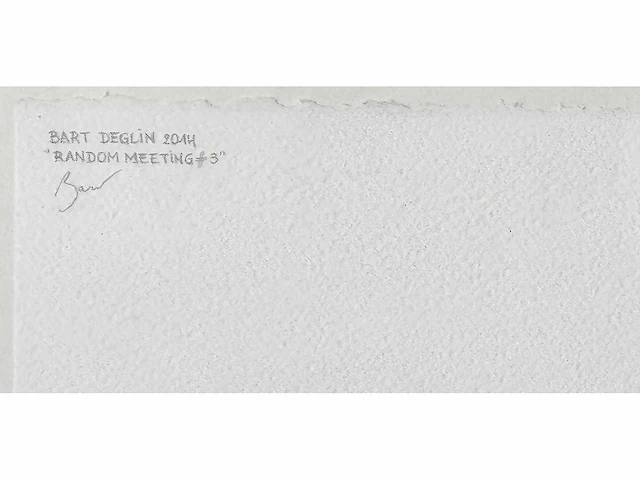Bart deglin - random meeting #3 - aquarel - ingelijst - afbeelding 3 van  6