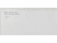 Bart deglin - random meeting #3 - aquarel - ingelijst - afbeelding 3 van  6