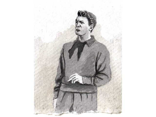 Bart deglin - the denial - aquarel - 2013 - afbeelding 3 van  5
