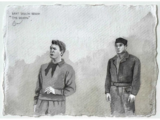 Bart deglin - the denial - aquarel - 2013 - afbeelding 5 van  5