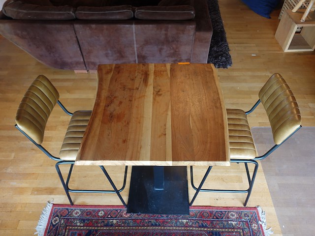 Bartafel + 2x barstoel - afbeelding 2 van  4