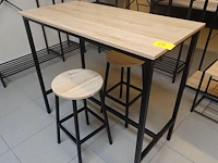 Bartafel & 2x kruk - afbeelding 2 van  3