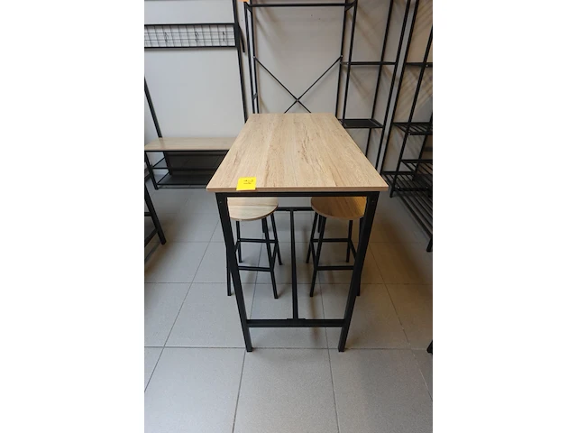 Bartafel & 2x kruk - afbeelding 3 van  3