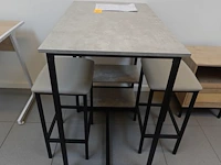 Bartafel & 2x kruk - afbeelding 1 van  6