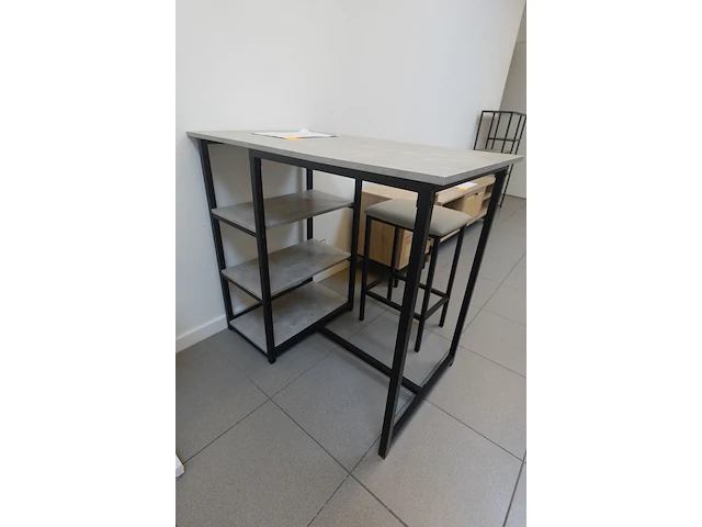 Bartafel & 2x kruk - afbeelding 3 van  6