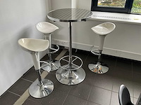 Bartafel + 4x barkruk - afbeelding 1 van  4