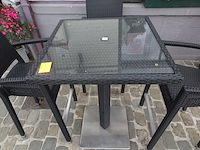 Bartafel + 4x barstoel - afbeelding 3 van  4