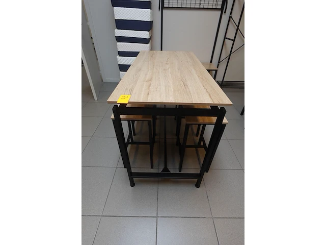 Bartafel & 4x kruk - afbeelding 2 van  4