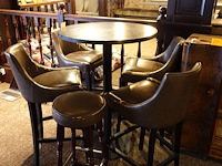 Bartafel + 5x barstoel