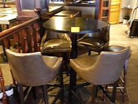Bartafel + 5x barstoel - afbeelding 2 van  6