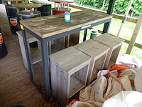 Bartafel & 6x kruk - afbeelding 3 van  3