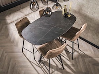Bartafel mariola 140x80 cm-zwartbruin - afbeelding 2 van  7