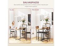 Bartafel met barkrakkels en stoelen, opklapbare rugleuning - afbeelding 8 van  9